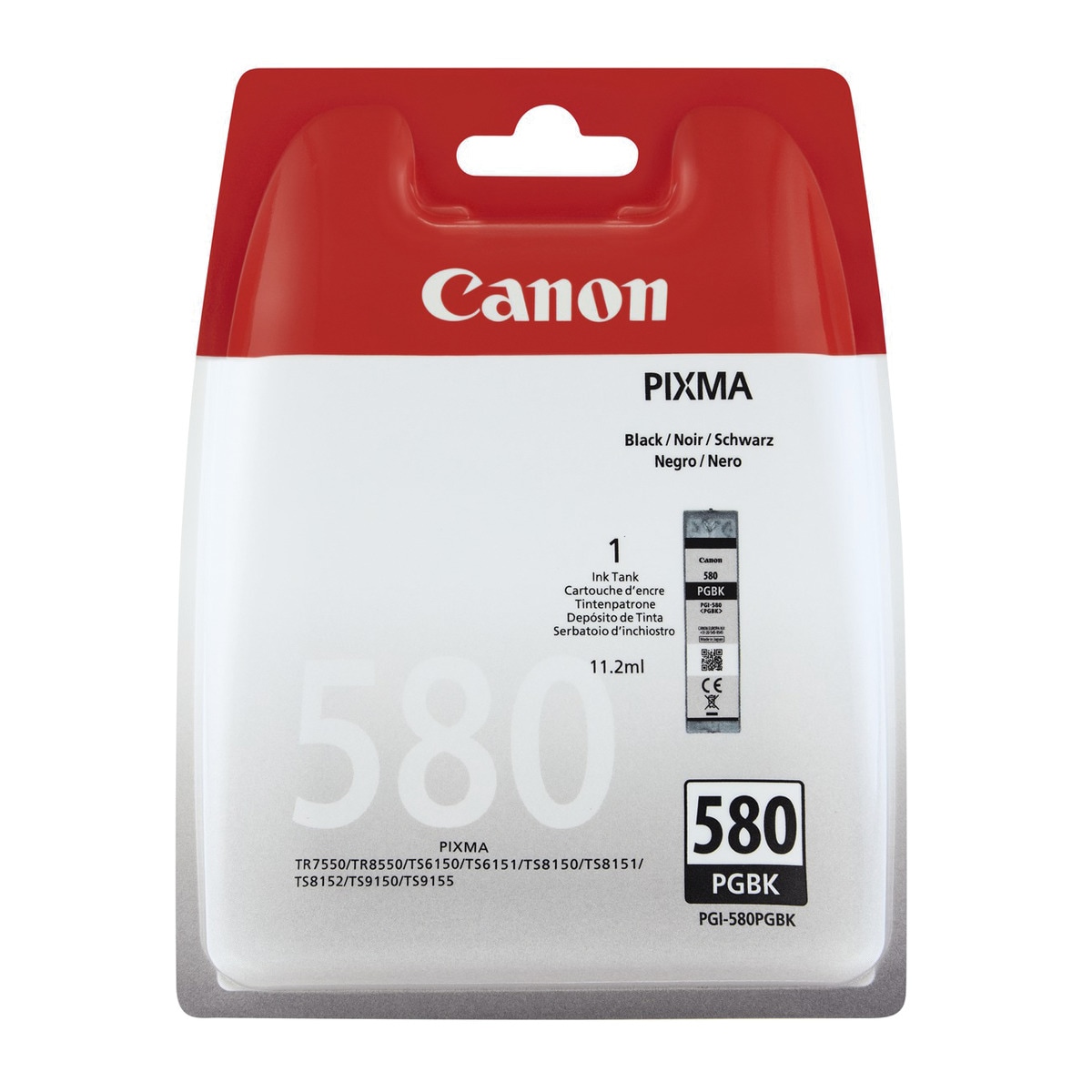 Canon - Cartucho de tinta original Canon PGI-580 negro (2078C004).