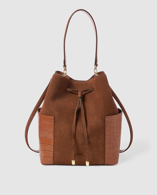 ralph lauren suede bag
