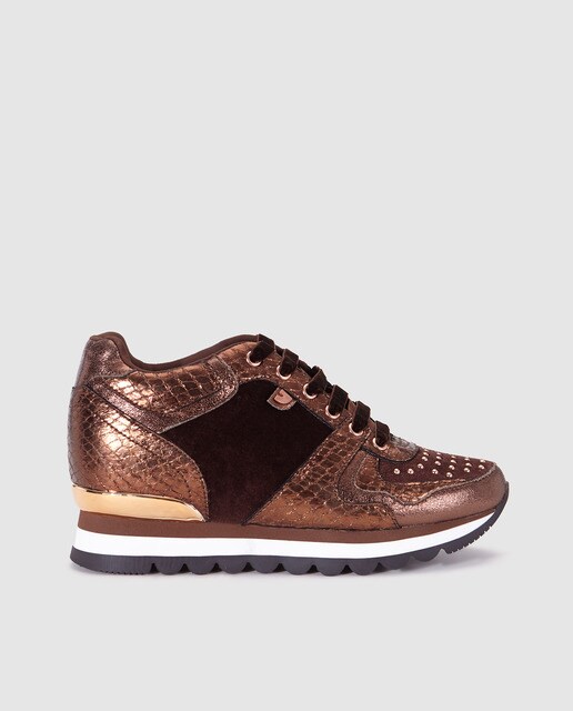 Deportivas Gioseppo Cuña Mujer Zapatillas Marrón De Color Con H2YWEe9IbD