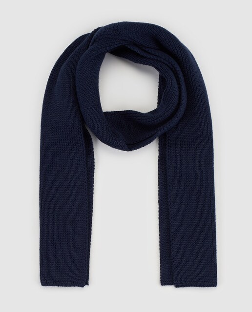 Cachecol de menino Freestyle liso azul-marinho