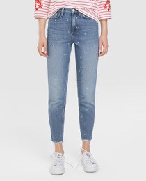 embroidered tommy hilfiger jeans