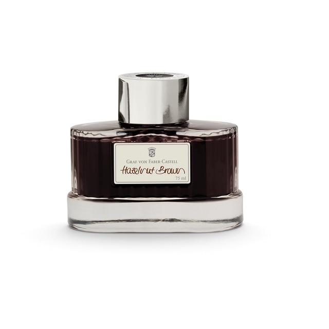 Frasco De Tinta 75 Ml Avellana Graf Von Faber-Castell Marrón.