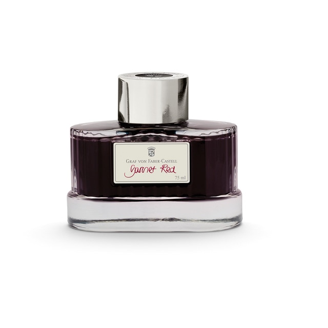 Frasco De Tinta 75 Ml Graf Von Faber-Castell Rojo.