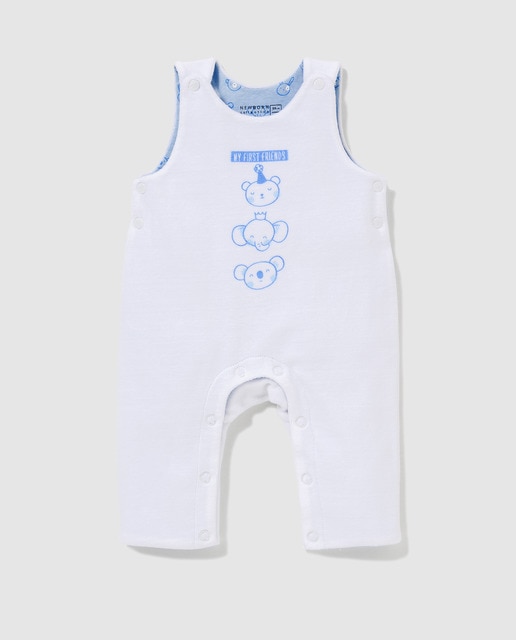 Salopette Bebe Fille Freestyle Blanche A Imprime Place Freestyle Mode El Corte Ingles