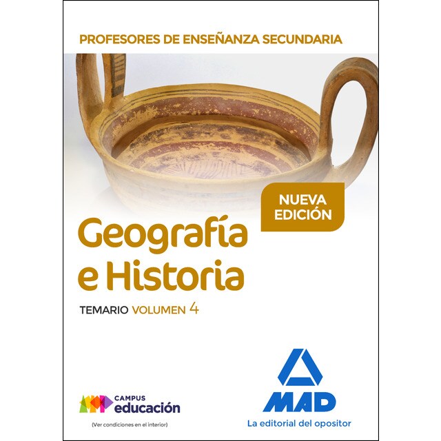 Profesores de enseñanza secundaria geografía e historia temario volumen 4 (Tapa blanda)
