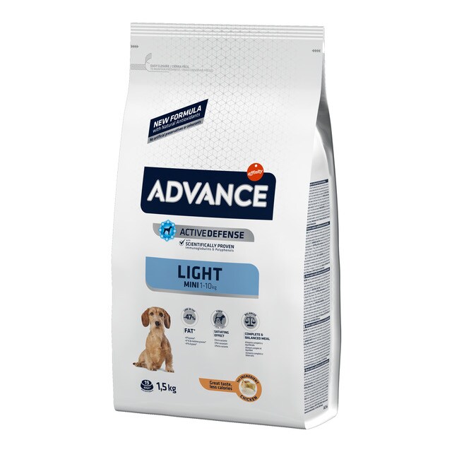 Pienso para perros adultos mini Advance Light pollo y arroz