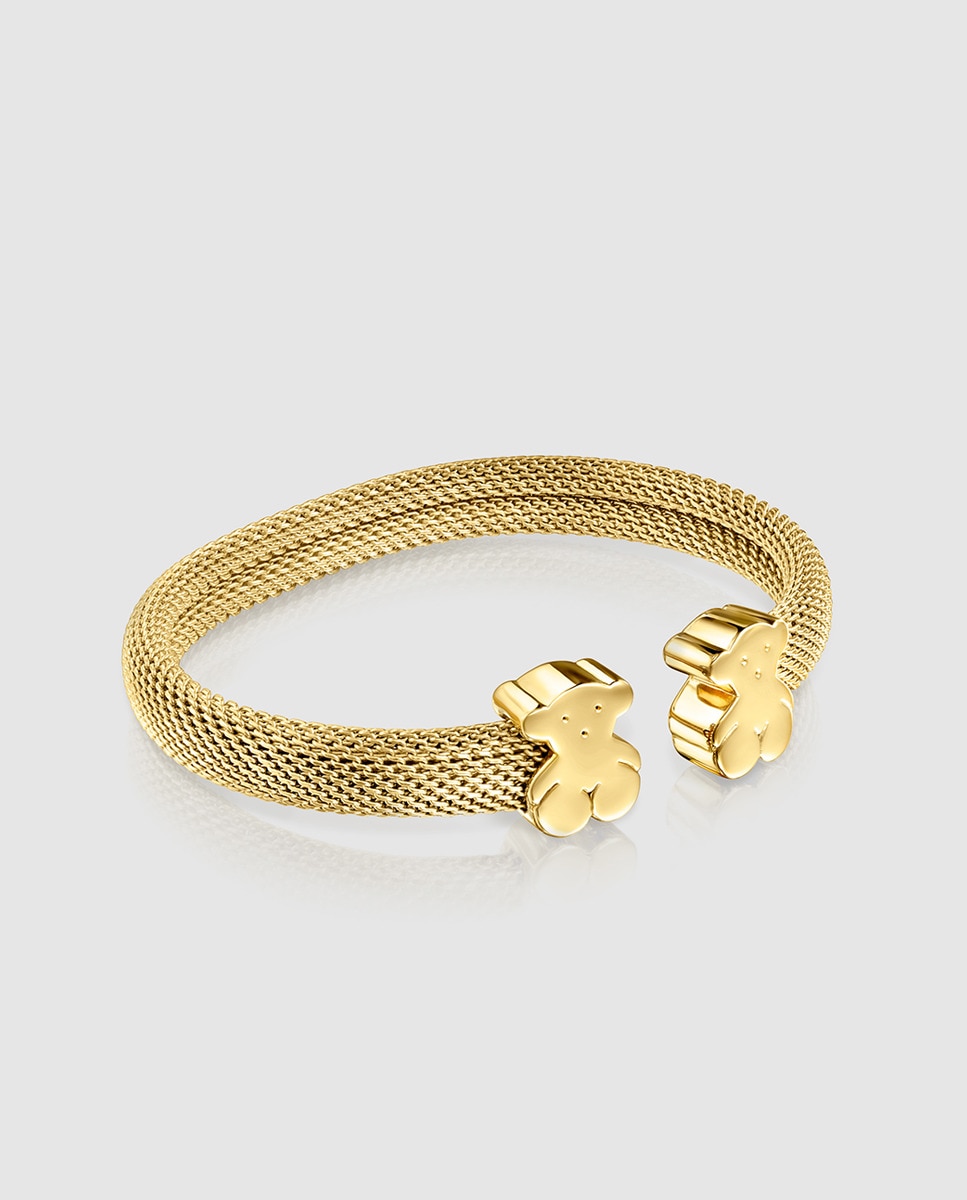 Pulsera Plata Hombre Pulsera TOUS Hombre Cordón Marrón Con Cruz