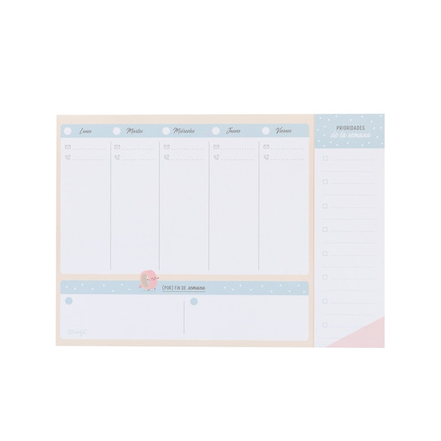Organizador Semanal Mr. Wonderful: para darlo todo
