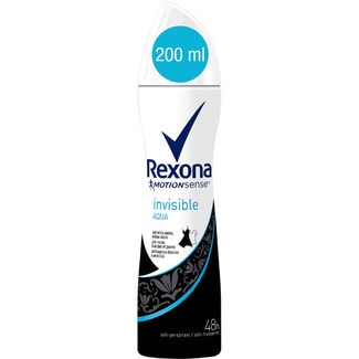 REXONA Invisible Aqua non-staining women's deodorant spray 200 ml