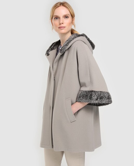 women's short hooded coat