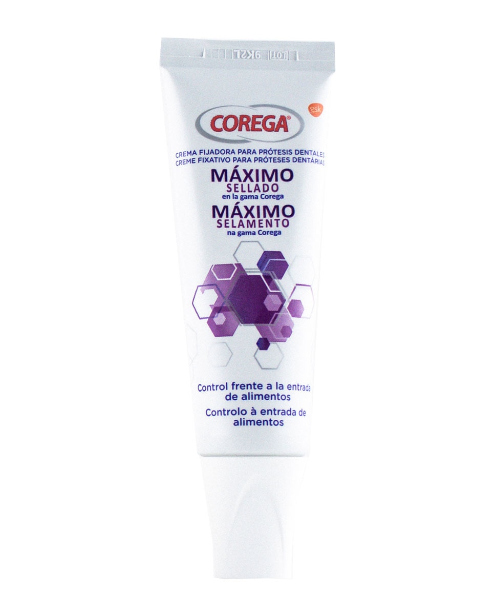 Corega - Crema Fijadora para dentaduras postizas Máximo Sellado 40 g Corega.