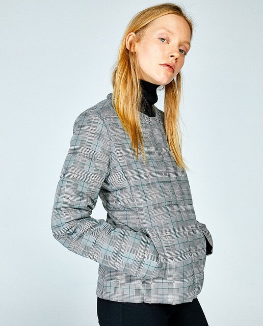 doudoune a carreaux femme