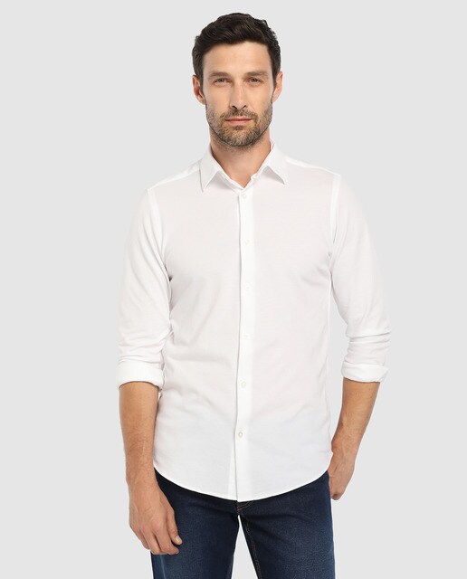 camisa de punto hombre