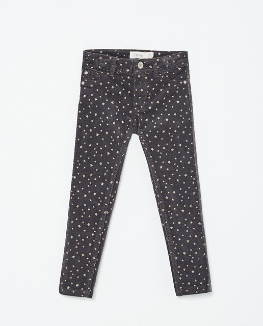 Calças de menina Sfera de bombazina cinzentas