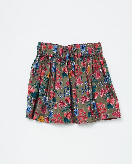 Saia de menina Sfera estampada