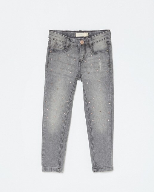 Jeans de menina Sfera com strass