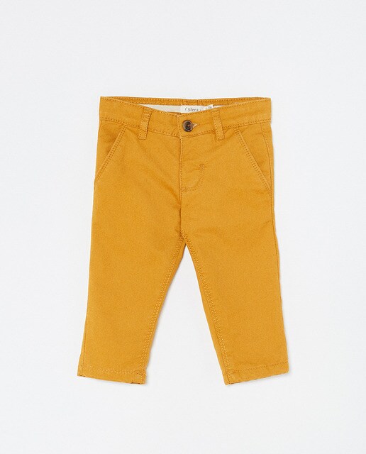boys yellow chinos