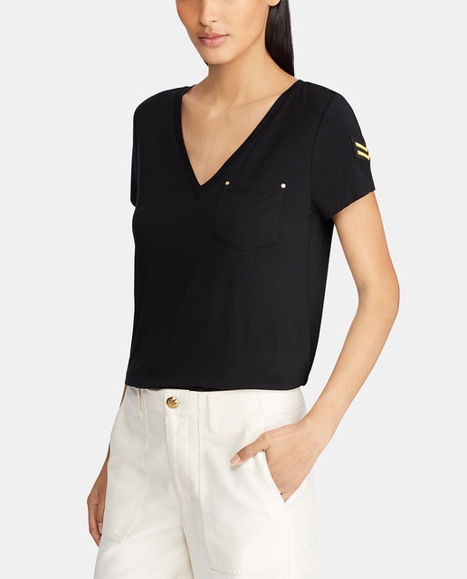 ralph lauren women's black t shirt