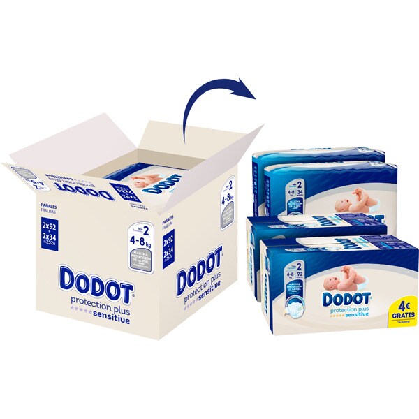 pañales dodot 4 plus