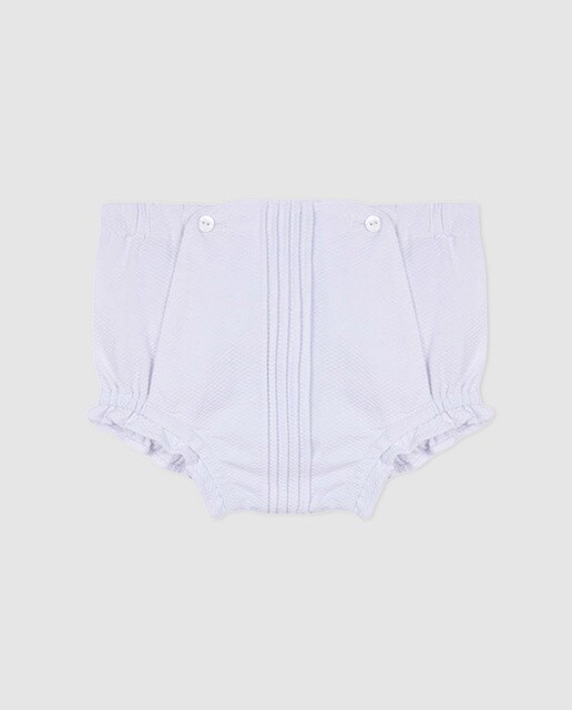 Tapa-fraldas de bebé Gocco em piqué branco