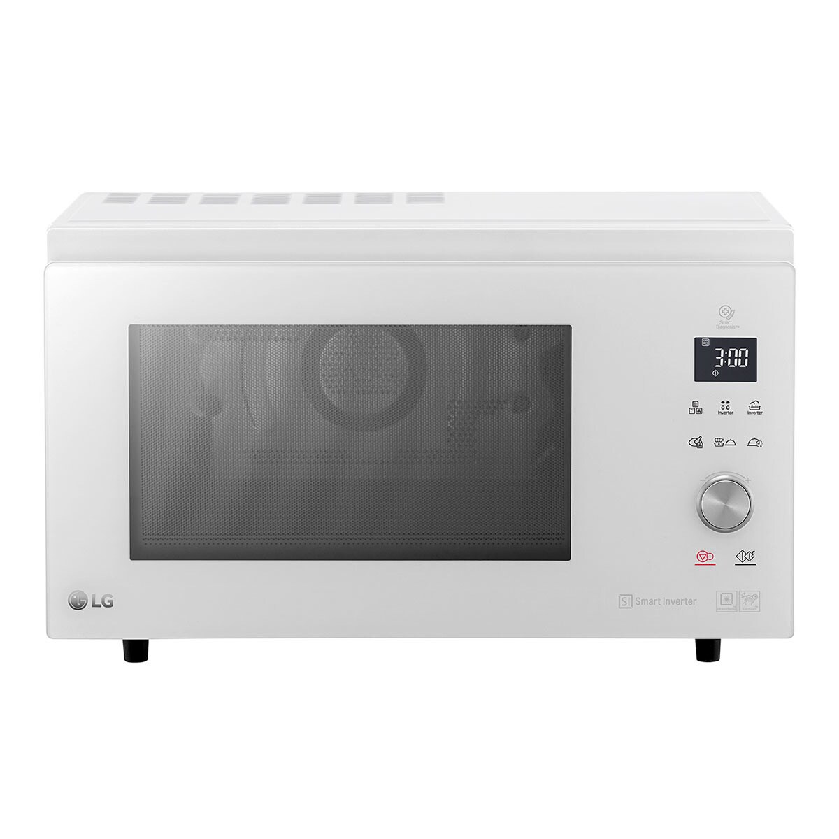 Microondas LG MJ3965BPH Smart Inverter con capacidad de 39 litros y grill