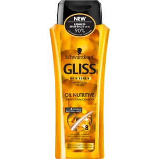 Gliss Oil Nutritive Champô para Pontas Espigadas embalagem 250 ml