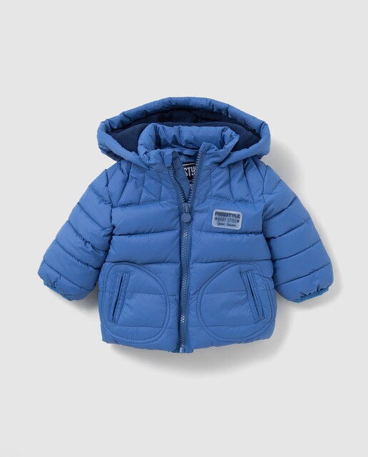 Parka acolchoada de bebé Freestyle azul
