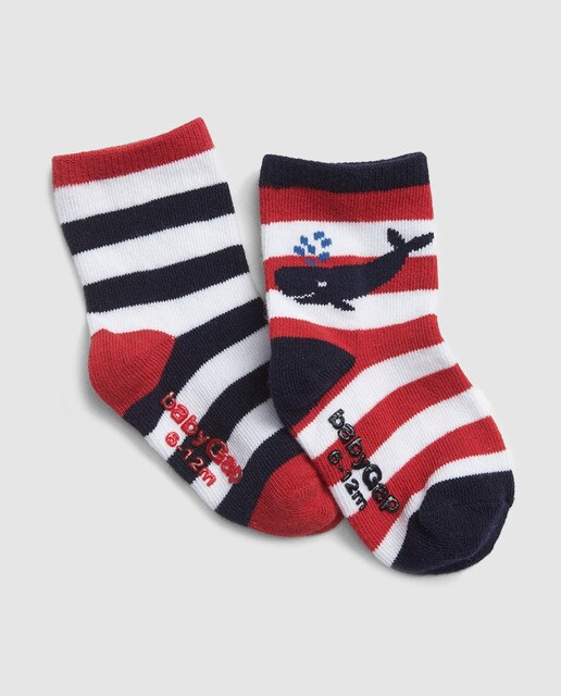 Meias de bebé menino Gap com riscas