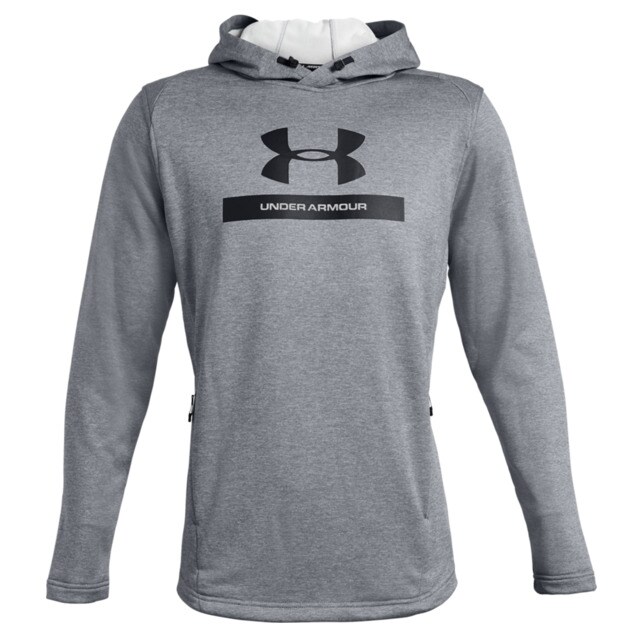Sudadera con capucha para hombre Under Armour CAJA con LOGOTIPO-L-Negro