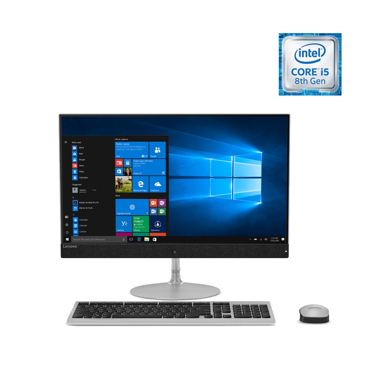 All in One Lenovo Ideacentre AIO 730s-24 F0DX, i5, 8 GB, 256 GB SSD, Radeon 530 2 GB