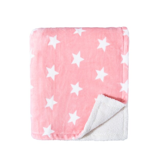 Manta De Cuna Unit Sherpa Rosa Bebés Hipercor