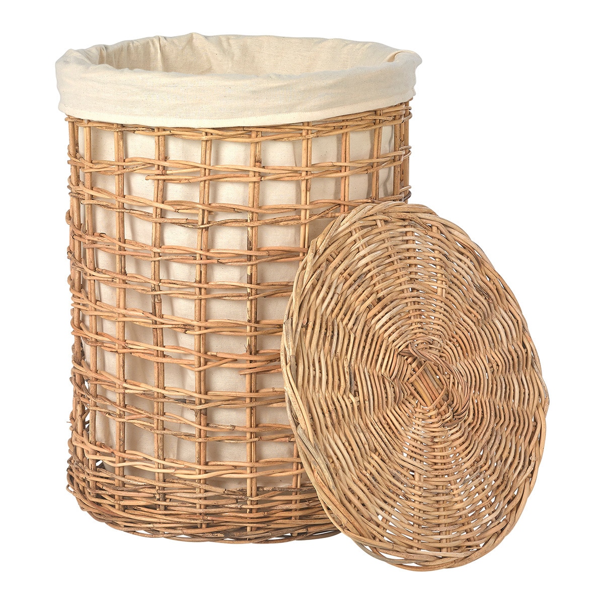 Cesto de ropa con tapa Ratán El Corte Inglés · Hogar · El Corte Inglés