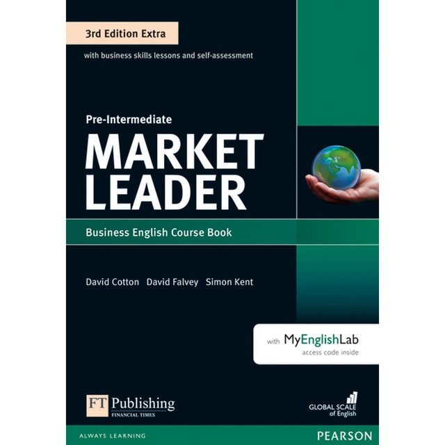 Market leader 3rd edition extra pre-intermediate coursebook with dvd-romand myenglishlab pack