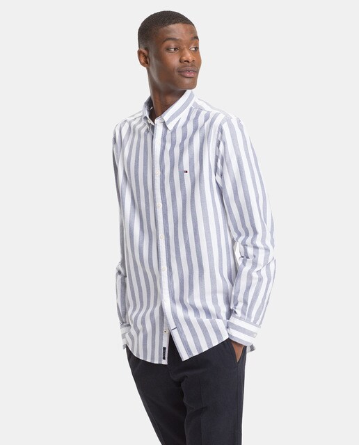 tommy hilfiger mens striped shirt