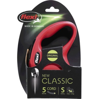 Flexi Trela para Cão New Classic com Corda 5 Metros Tamanho S embalagem 1 unidade