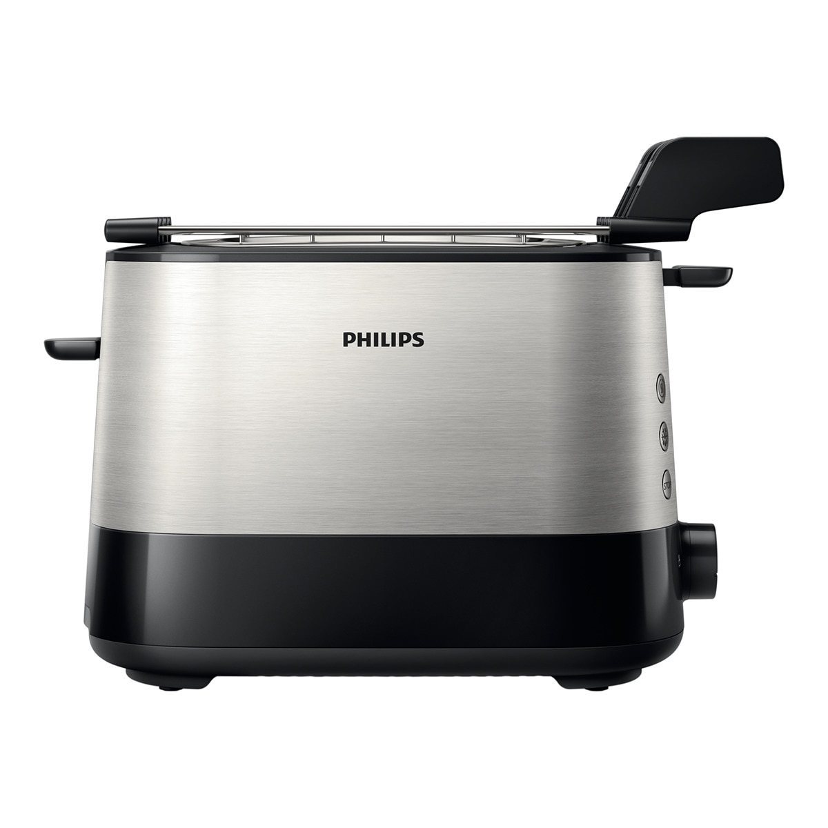 Philips – Tostador Philips HD2639/90 con 2 ranuras extra-anchas.