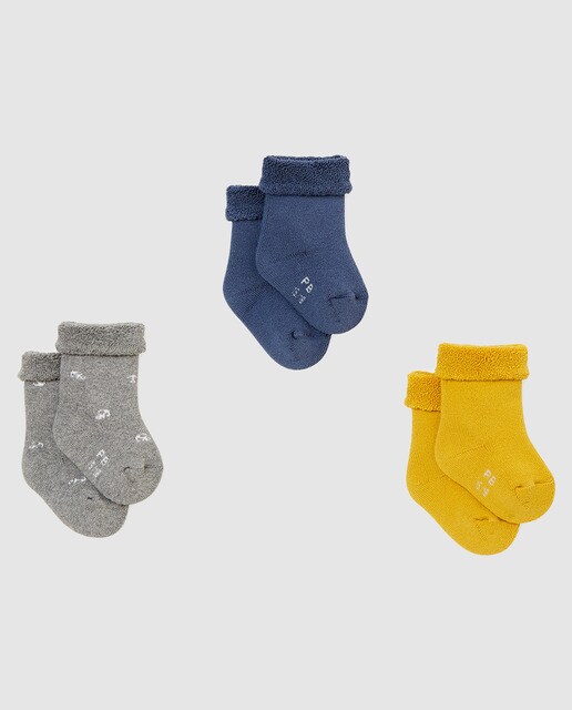 Pack de meias de tecido turco de bebé Petit Bateau multicolor