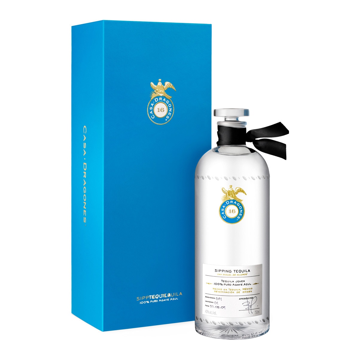 Tequila joven Casa Dragones 100 Agave azul · Club del Gourmet · El