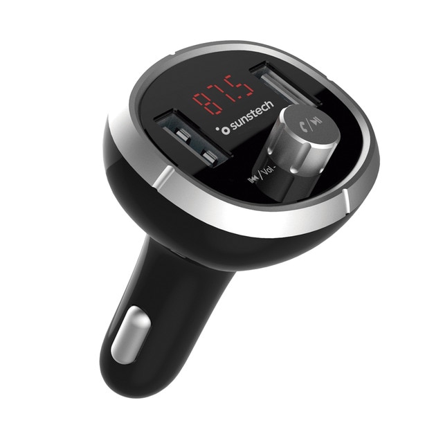Transmisor de FM/MP3 Sunstech FMT400USBBK Bluetooth