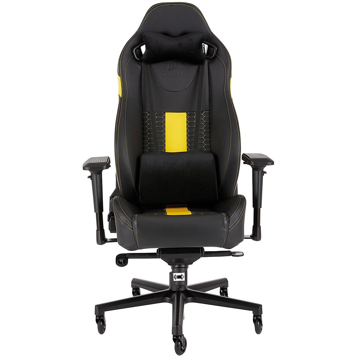 Silla Gaming T2 Road Warrior Corsair Negra-Amarilla