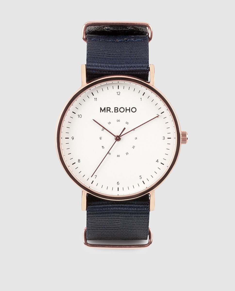 Reloj De Iron Causal cp9 Metallic 60 Textil Hombre MrBoho Azul WED29IH