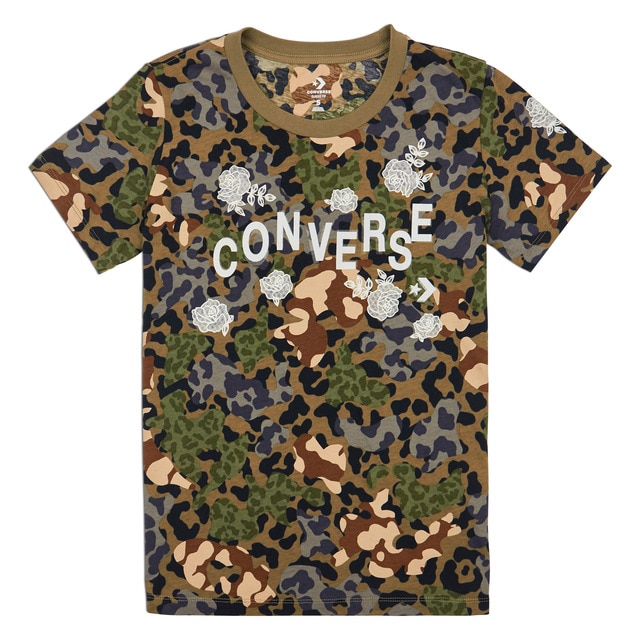 converse t shirt womens brown