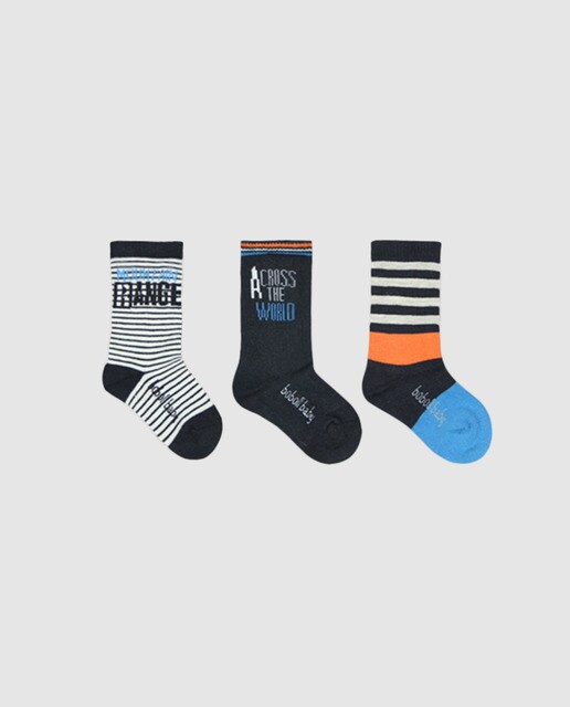 Pack de meias de bebé menino Boboli pretas