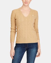 beige polo sweater