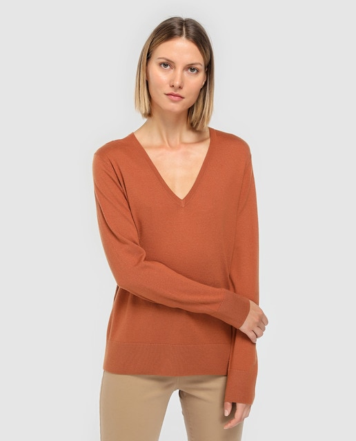 Jersey básico de mujer Woman Limited El Corte Inglés con seda y lana