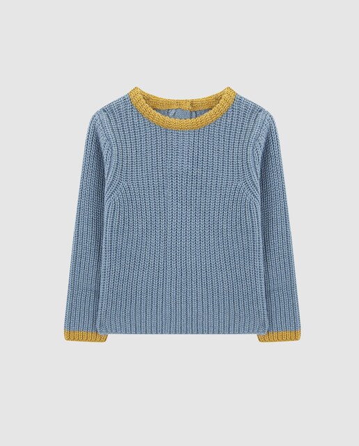 Blusa de bebé menino Gocco azul