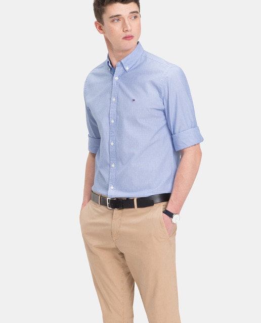 camisa azul tommy hilfiger