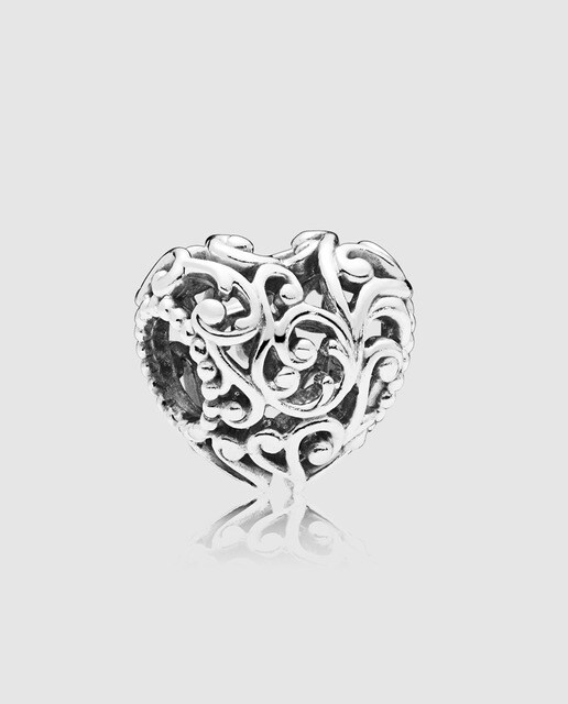 charm en plata de ley corazón real pandora · pandora · moda · el