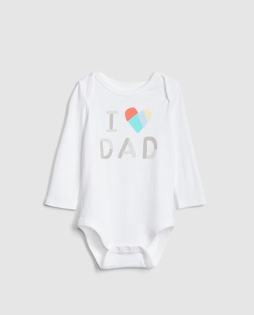 Body de bebé menino Gap em branco com estampado