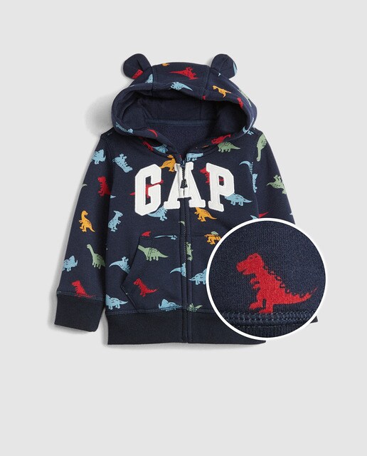 Sweatshirt de bebé menino Gap em azul com capuz